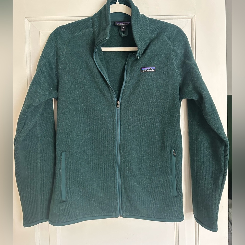 Patagonia Zip-up Better Sweater in Emerald Green